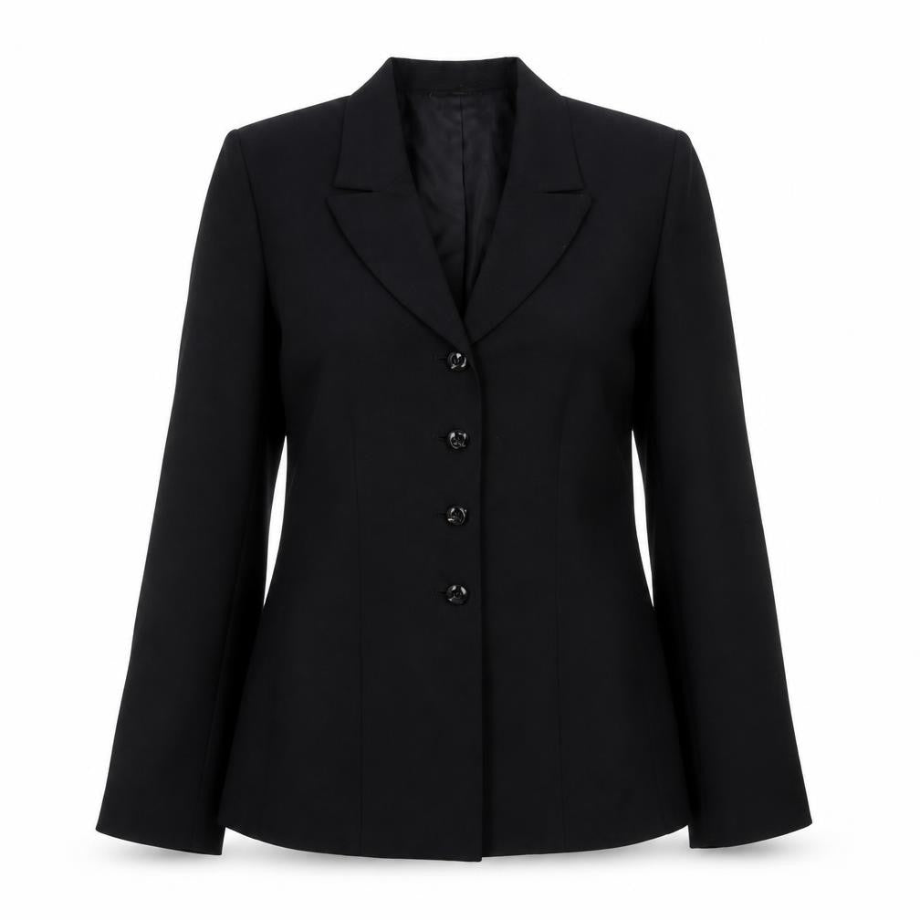 Le Suit Women's Black Size 8 Single-Breasted Blazer Jacket