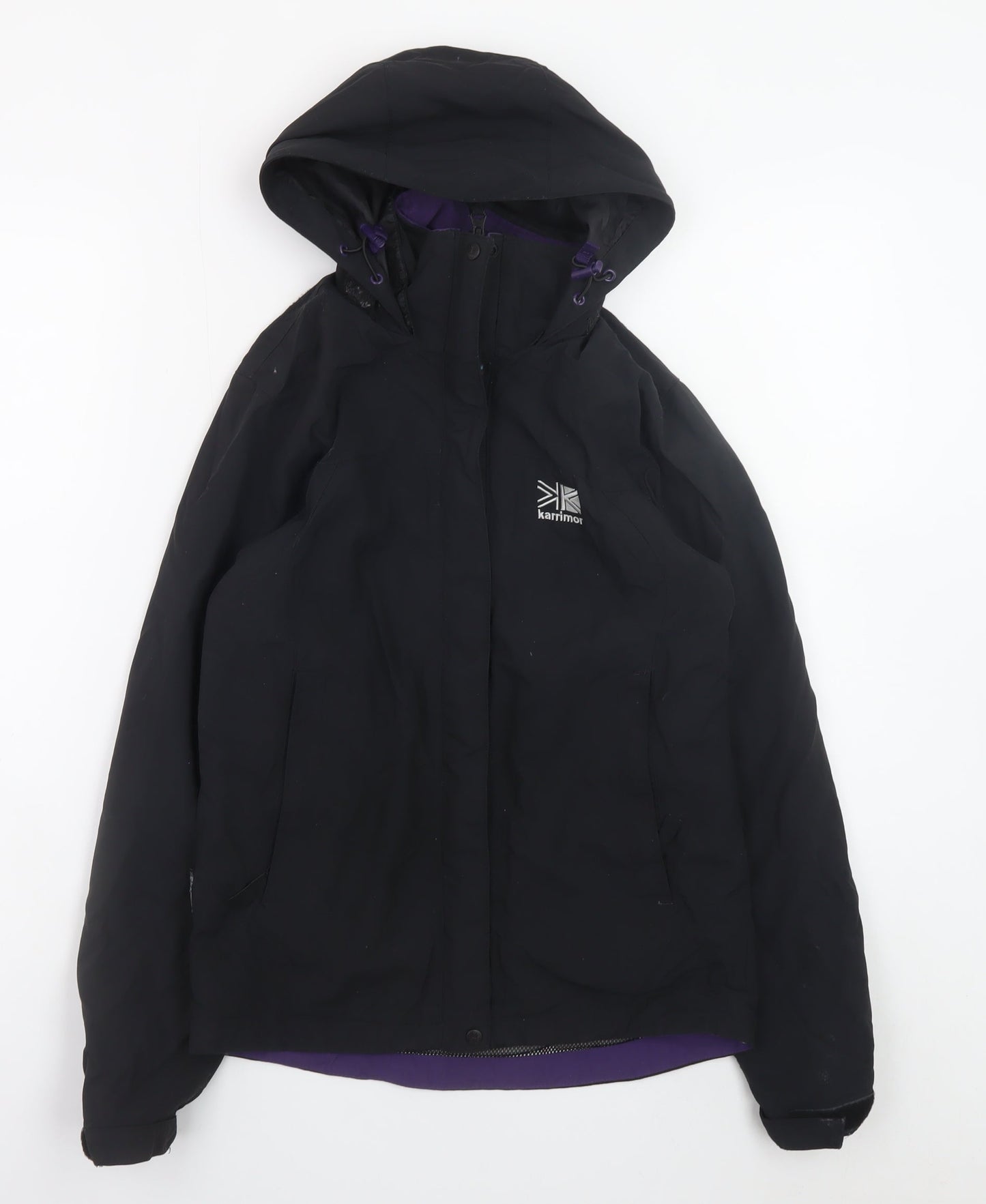 Karrimor Women's Black Waterproof Hooded Rain Jacket Size 6