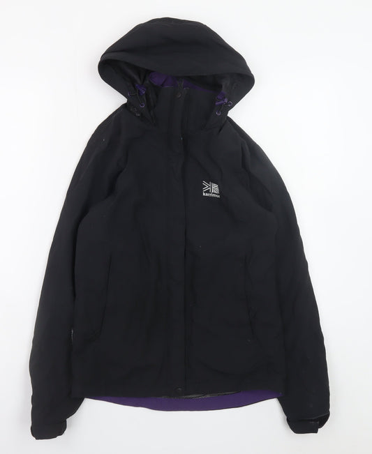 Karrimor Women's Black Waterproof Hooded Rain Jacket Size 6