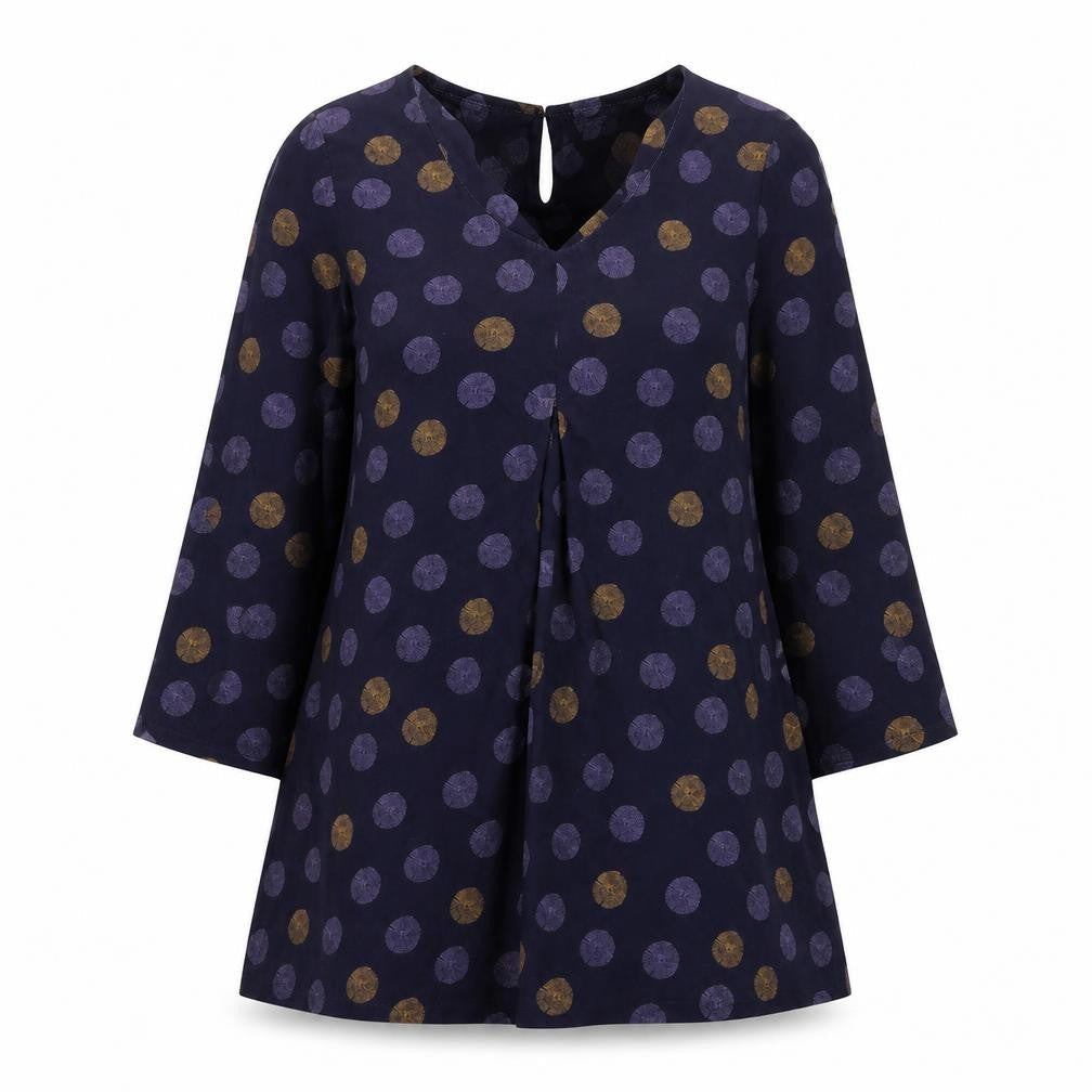 White Stuff Women’s Blue Polka Dot A-Line Dress Size 12