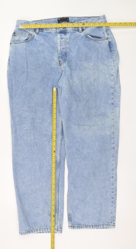 ASOS Design Women’s Blue High Rise Straight Jeans Size 36/30