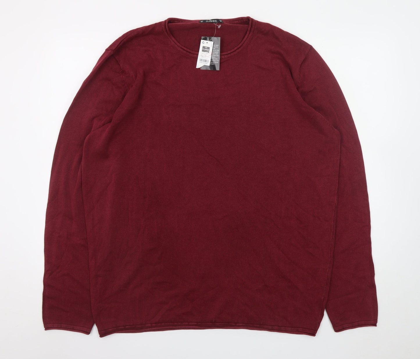 Dunnes Stores Men’s Red Cotton Crew Neck Jumper XL
