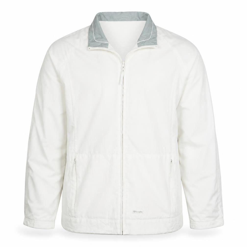 Champion Men's White Lightweight Windbreaker Jacket L