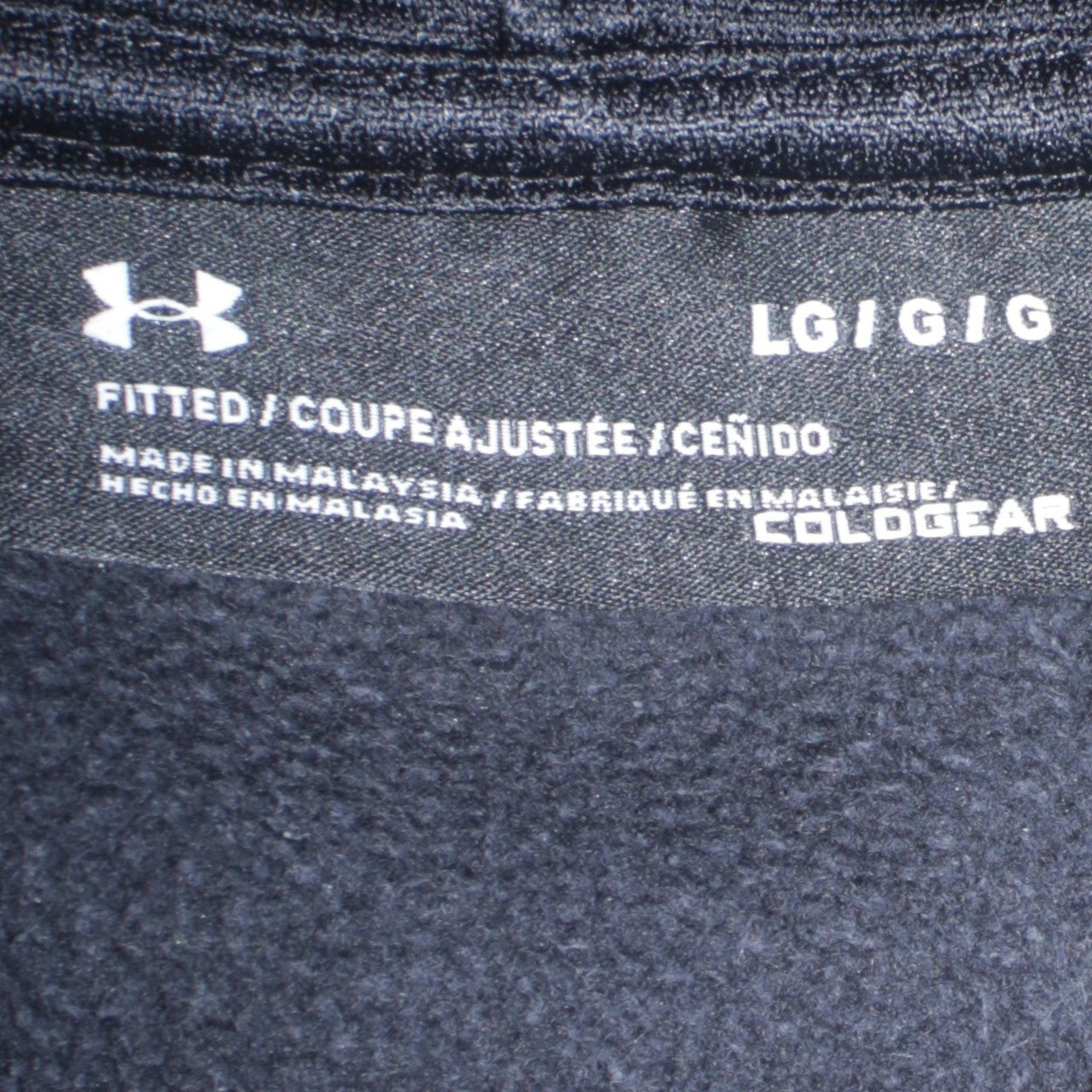 Under Armour Men's Black Pullover Hoodie Size L Fleece Sportswear