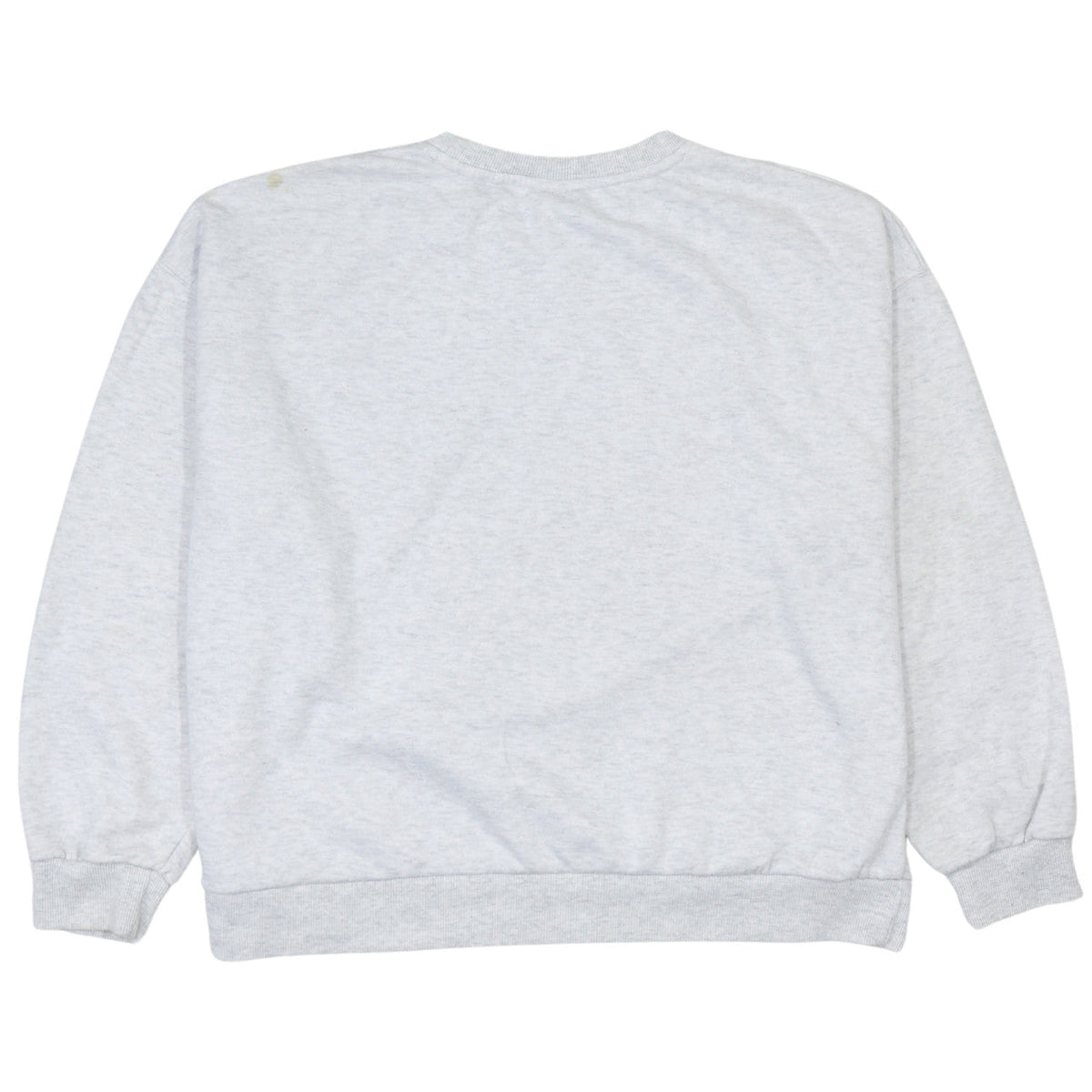 Back view of Disney Women Grey Mickey Mouse Graphic Pullover Sweatshirt L 14/16