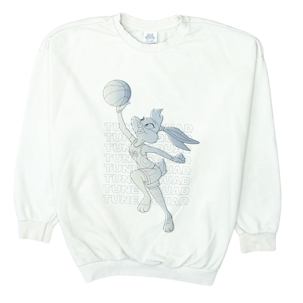 George Women White Lola Bunny Tune Squad Sweatshirt Size 8-10