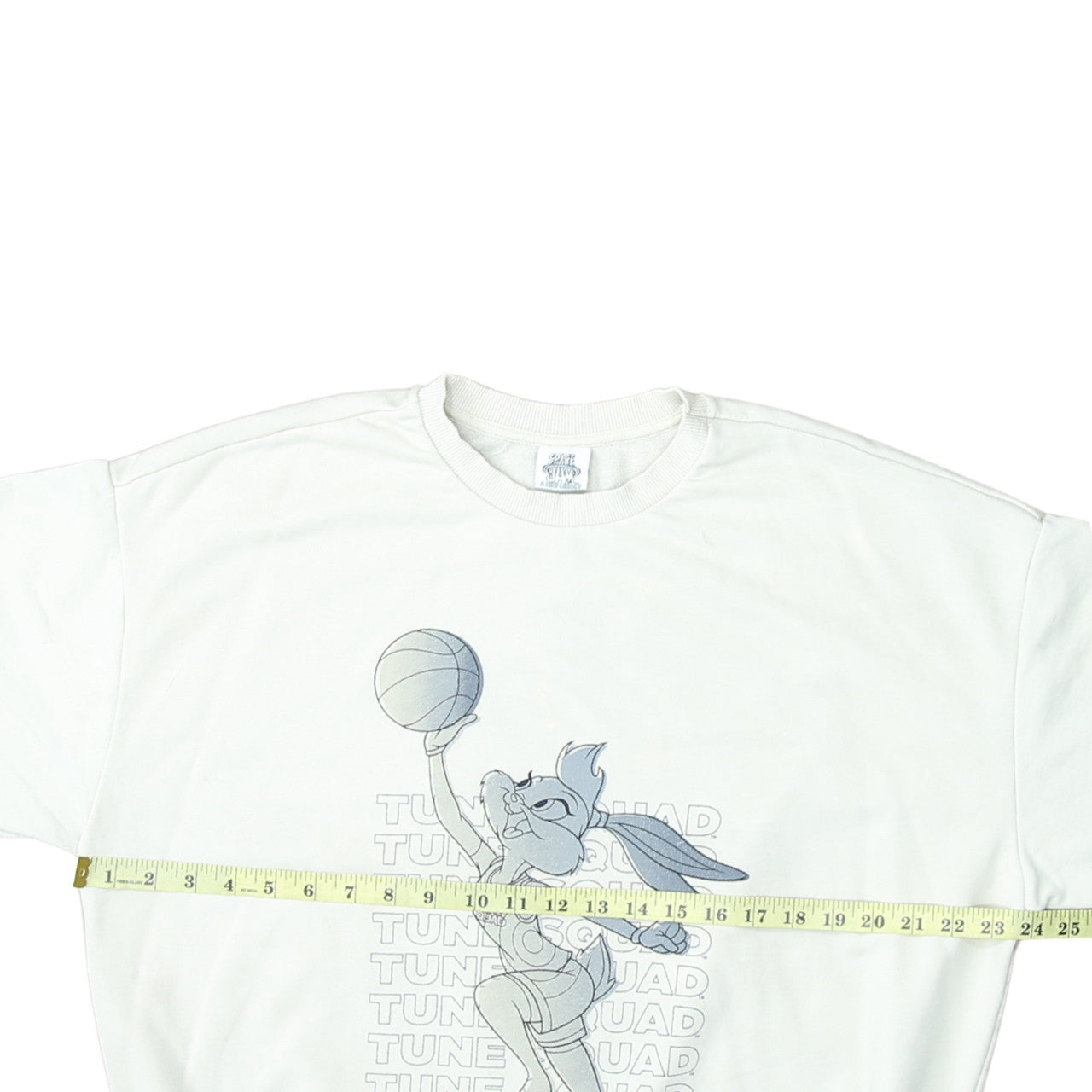 George Women White Lola Bunny Tune Squad Sweatshirt Size 8-10