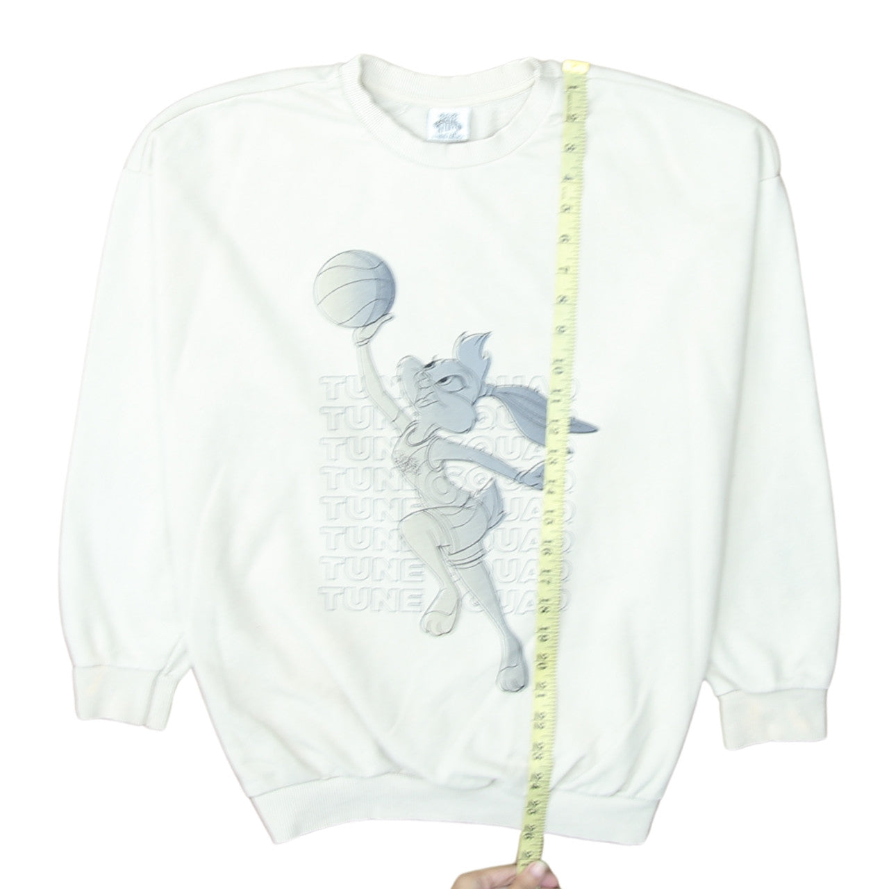 George Women White Lola Bunny Tune Squad Sweatshirt Size 8-10