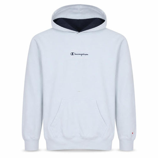 Champion Men’s White Small Pullover Hoodie with Logo Detail