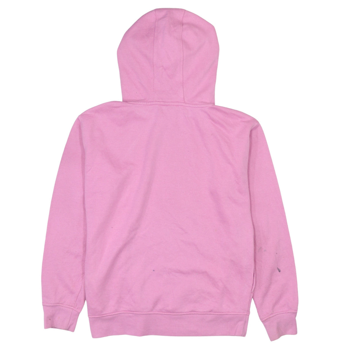 Back view of Disney women’s pink minnie mouse pullover hoodie, size UK 10, casual