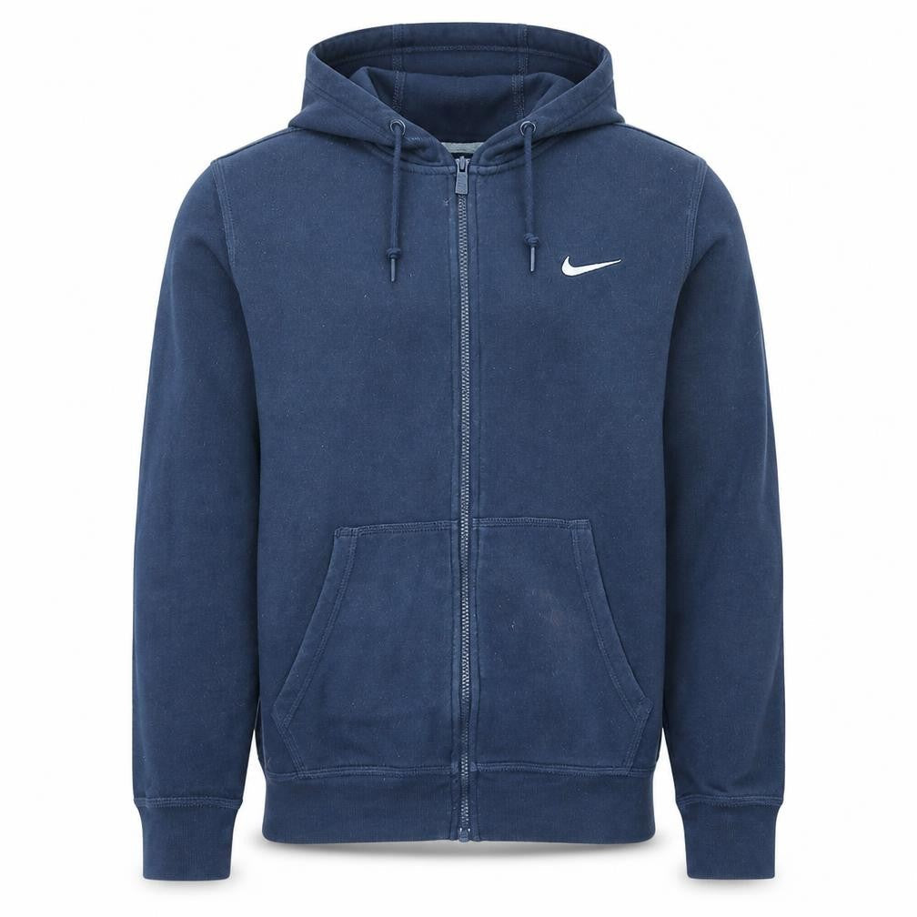 Nike Men's Blue Full Zip Hoodie Size M Sports Fleece