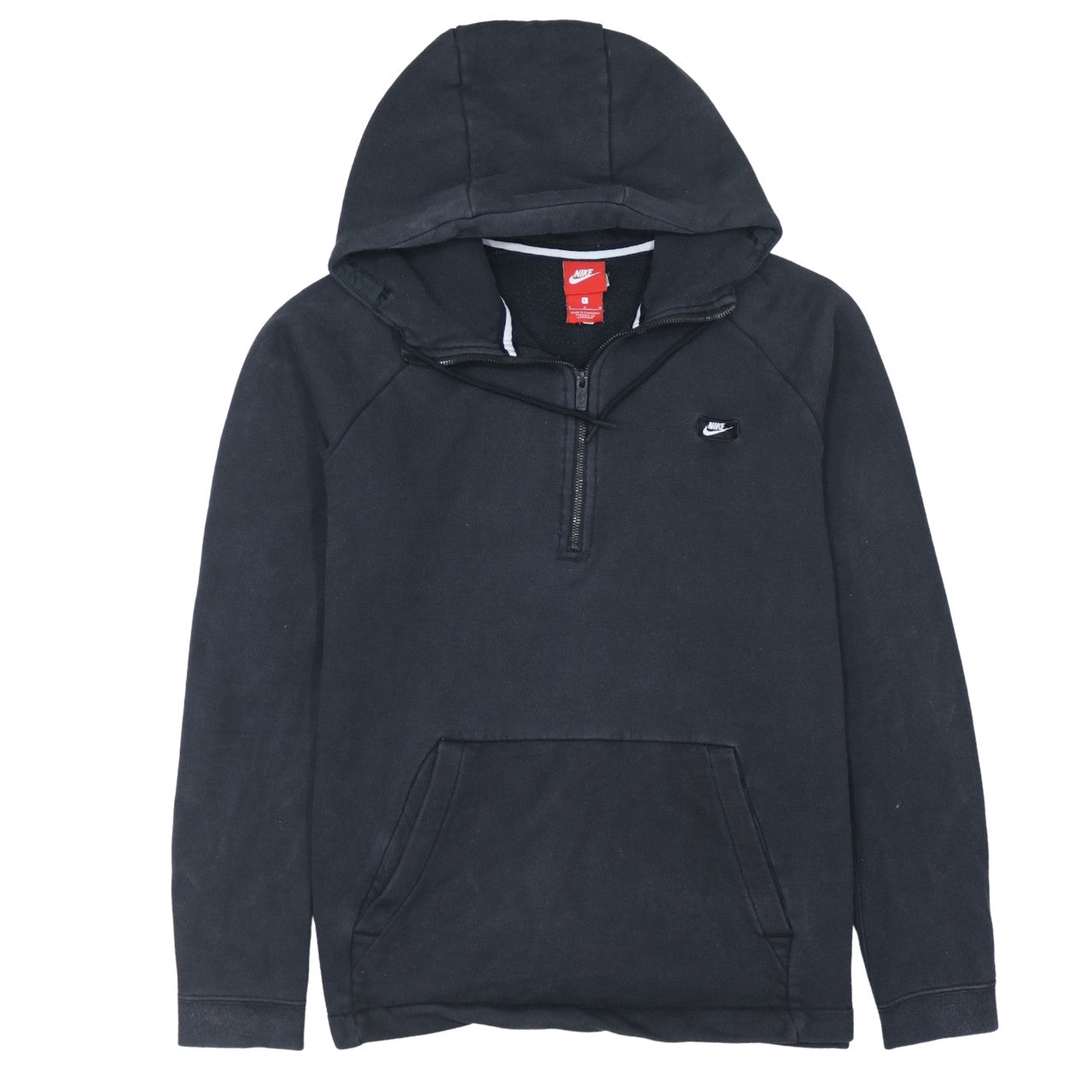 Nike Men's Black 1/2 Zip Hoodie Size L Fleece Pullover