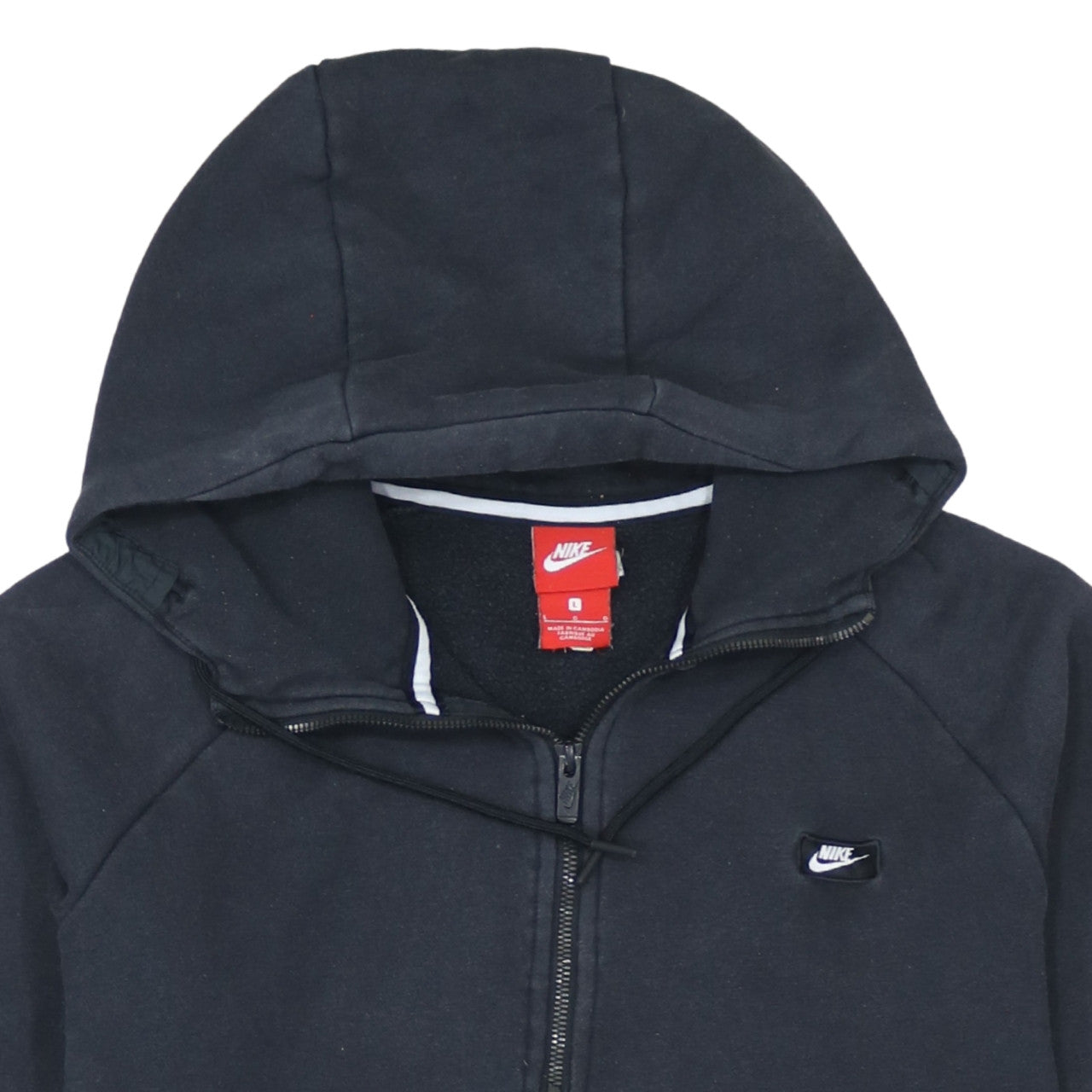 Nike Men's Black 1/2 Zip Hoodie Size L Fleece Pullover