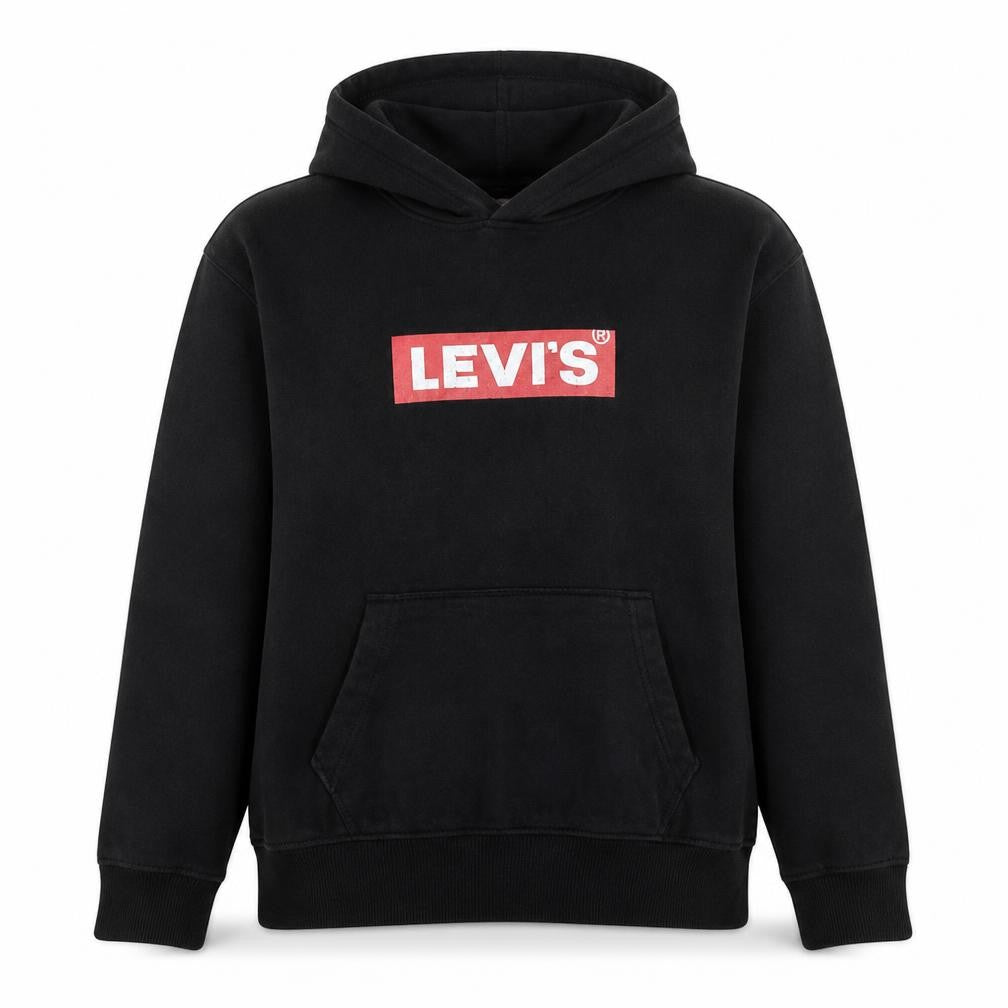 Levi's Men's Black Pullover Hoodie M Relaxed Fit Graphic Fleece