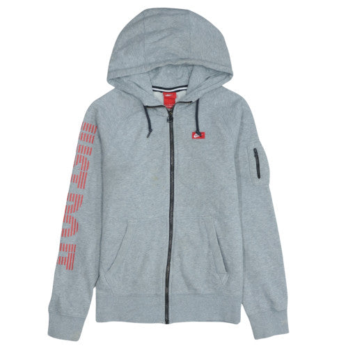 Nike Mens Grey Full Zip Hoodie Small Regular Fit Sportswear