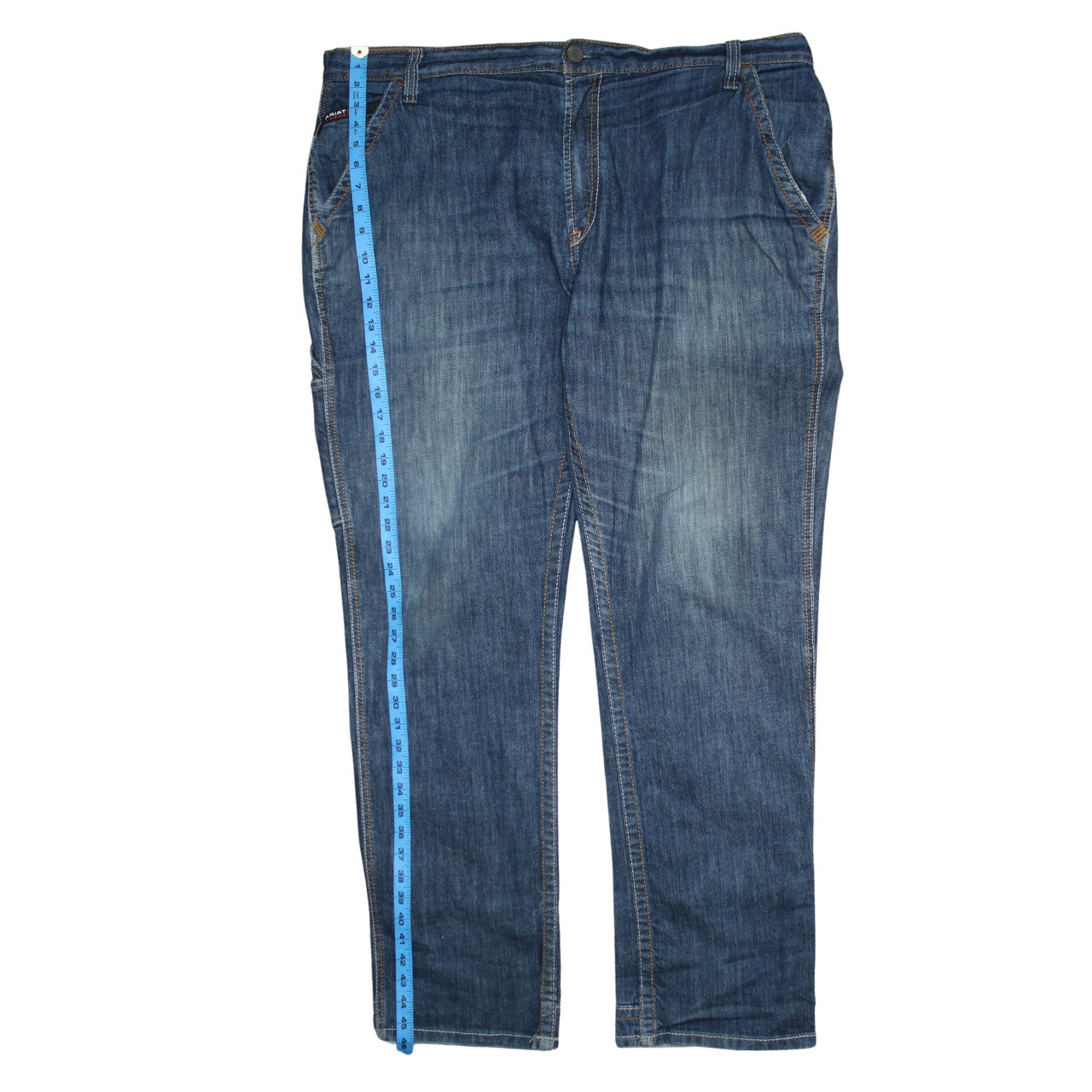 Ariat Men’s Blue Straight Leg Flame-Resistant Denim Jeans 42/34