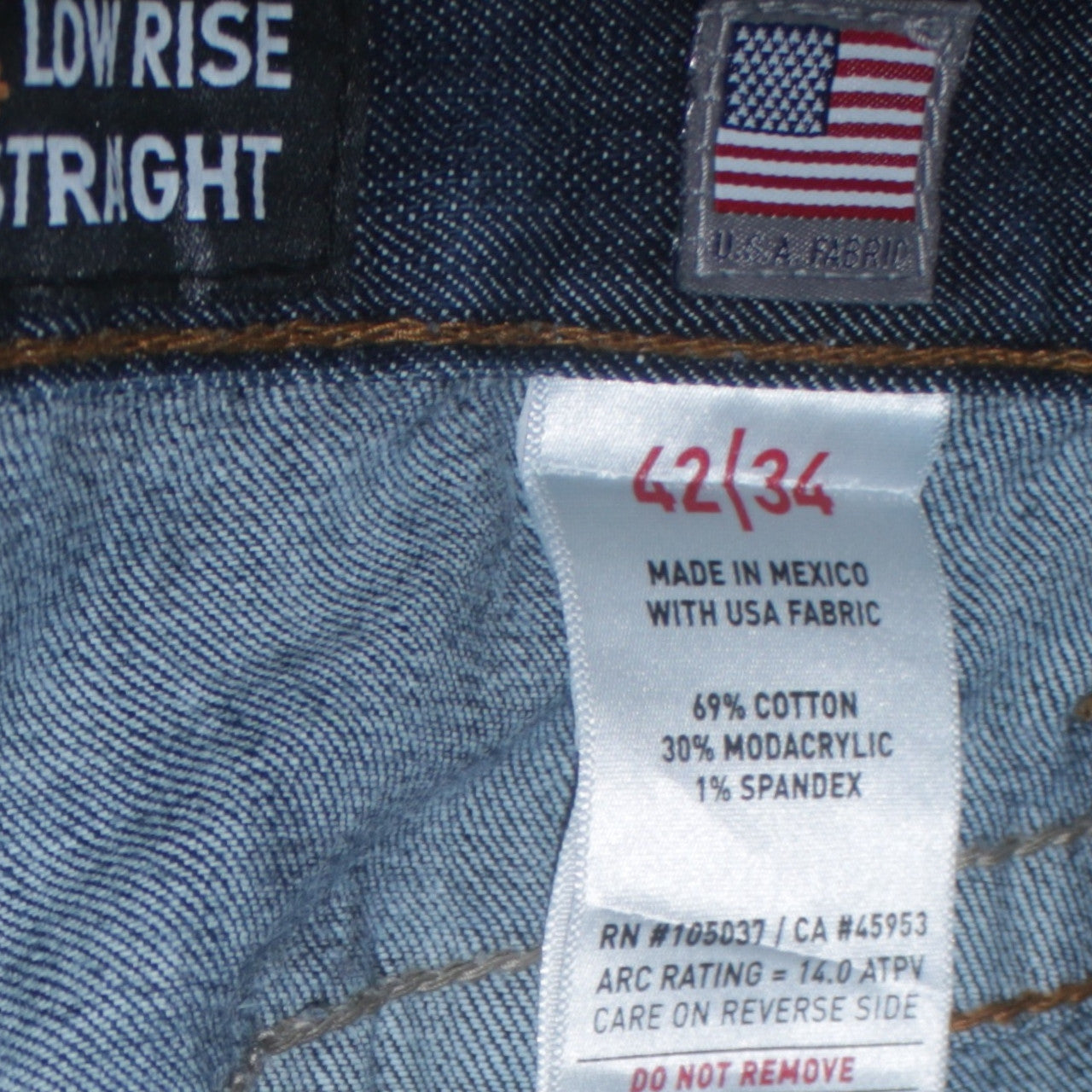 Ariat Men’s Blue Straight Leg Flame-Resistant Denim Jeans 42/34