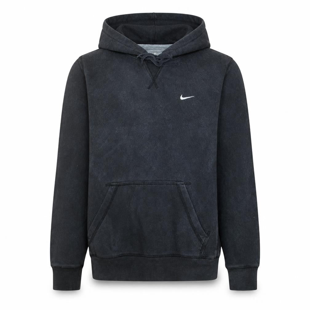 Nike Men's Black Pullover Hoodie Medium Athletic Fit Logo Sweatshirt