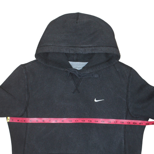 Nike Men's Black Pullover Hoodie Medium Athletic Fit Logo Sweatshirt