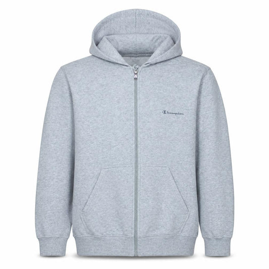 Champion Men's Grey Full Zip Hoodie L Fleece Sweatshirt