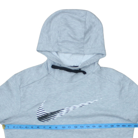 Nike Men's Grey Pullover Hoodie M Dri-Fit Sportswear