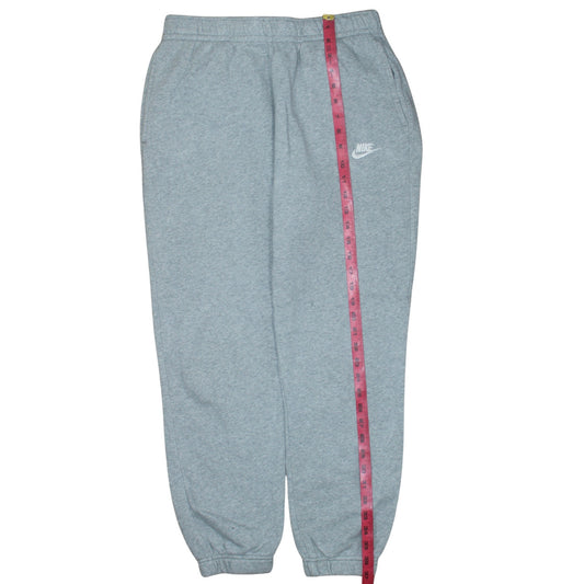 Nike Men's Grey Fleece Sweatpants M Regular Fit Tapered Joggers