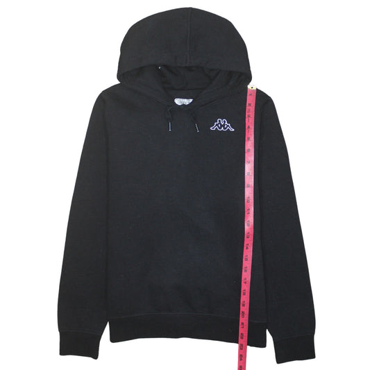 Kappa Men's Black Medium Pullover Hoodie Embroidered Logo
