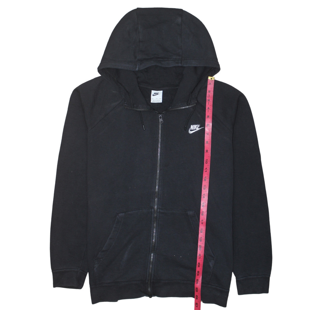Nike Mens Black XXL Full Zip Hoodie Sweatshirt Classic Cotton Blend