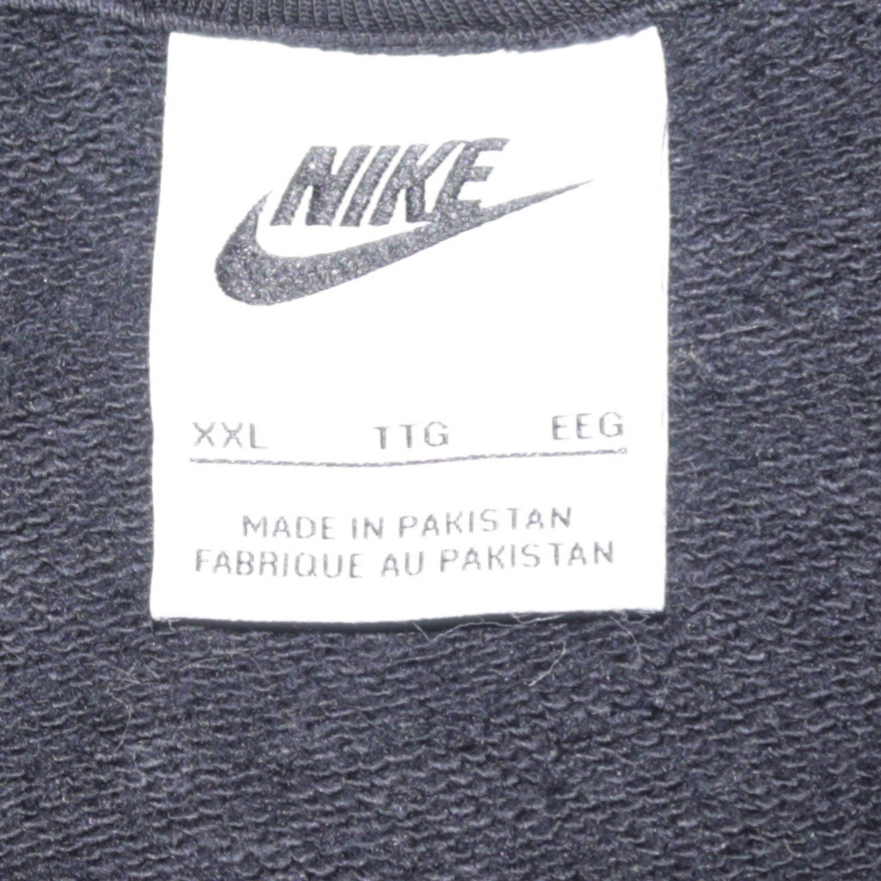Nike Mens Black XXL Full Zip Hoodie Sweatshirt Classic Cotton Blend