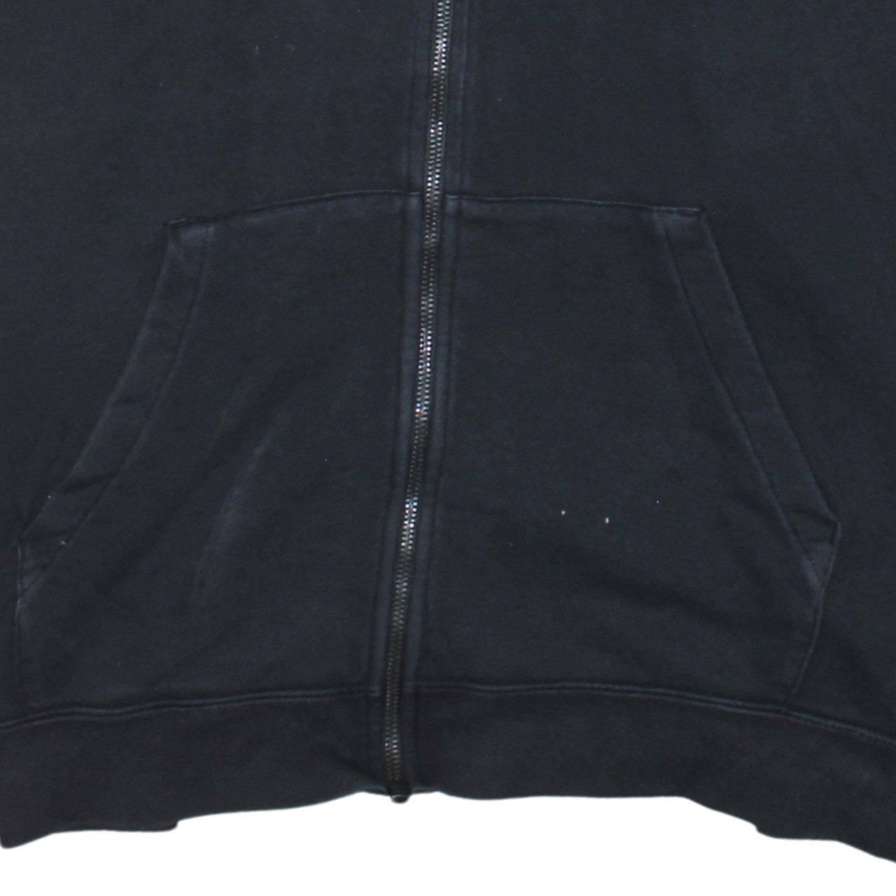 Nike Mens Black XXL Full Zip Hoodie Sweatshirt Classic Cotton Blend