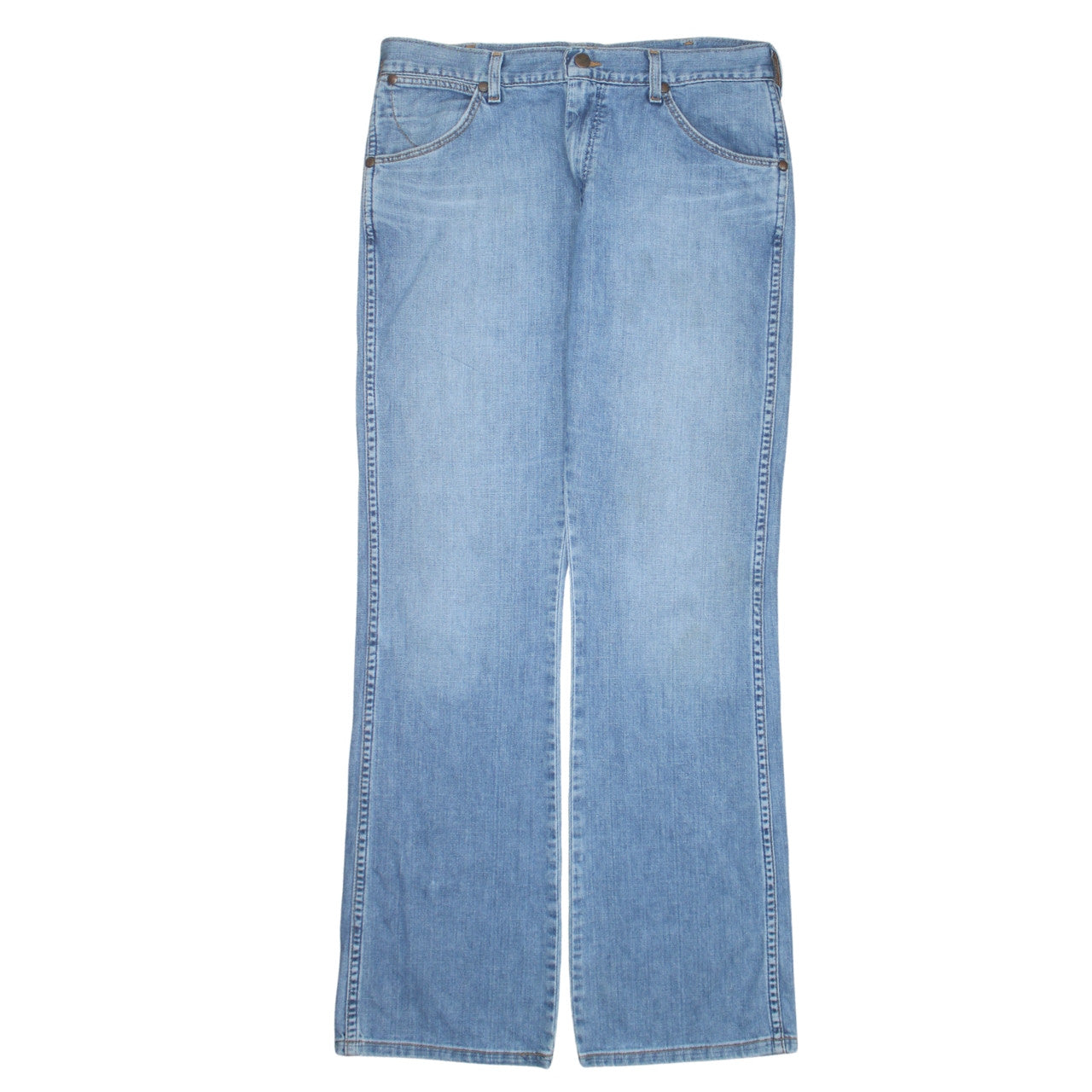 Wrangler Women Blue Straight Leg Jeans Size 12 Cotton 30x32