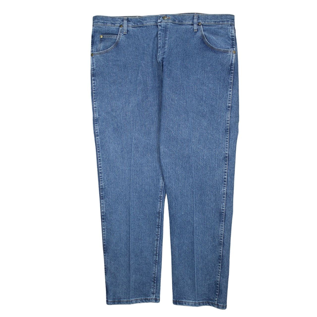 Wrangler Men's Blue 40x36 Regular Fit Straight Leg Jeans