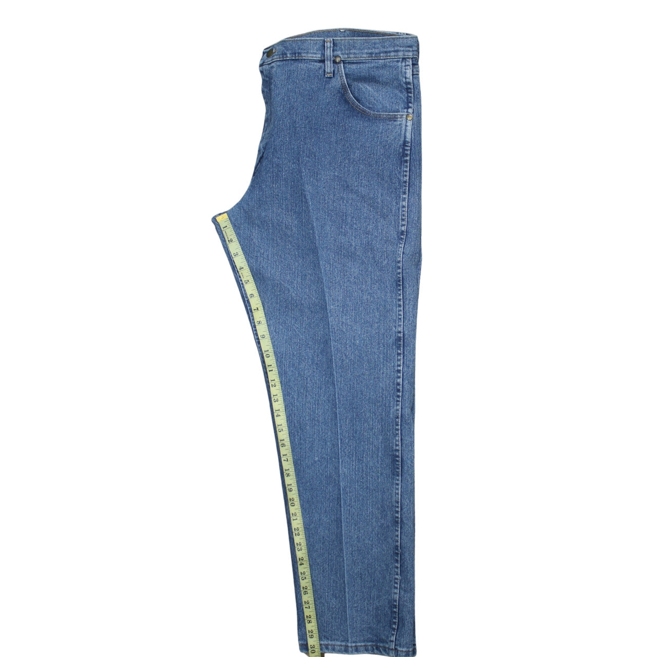 Wrangler Men's Blue 40x36 Regular Fit Straight Leg Jeans