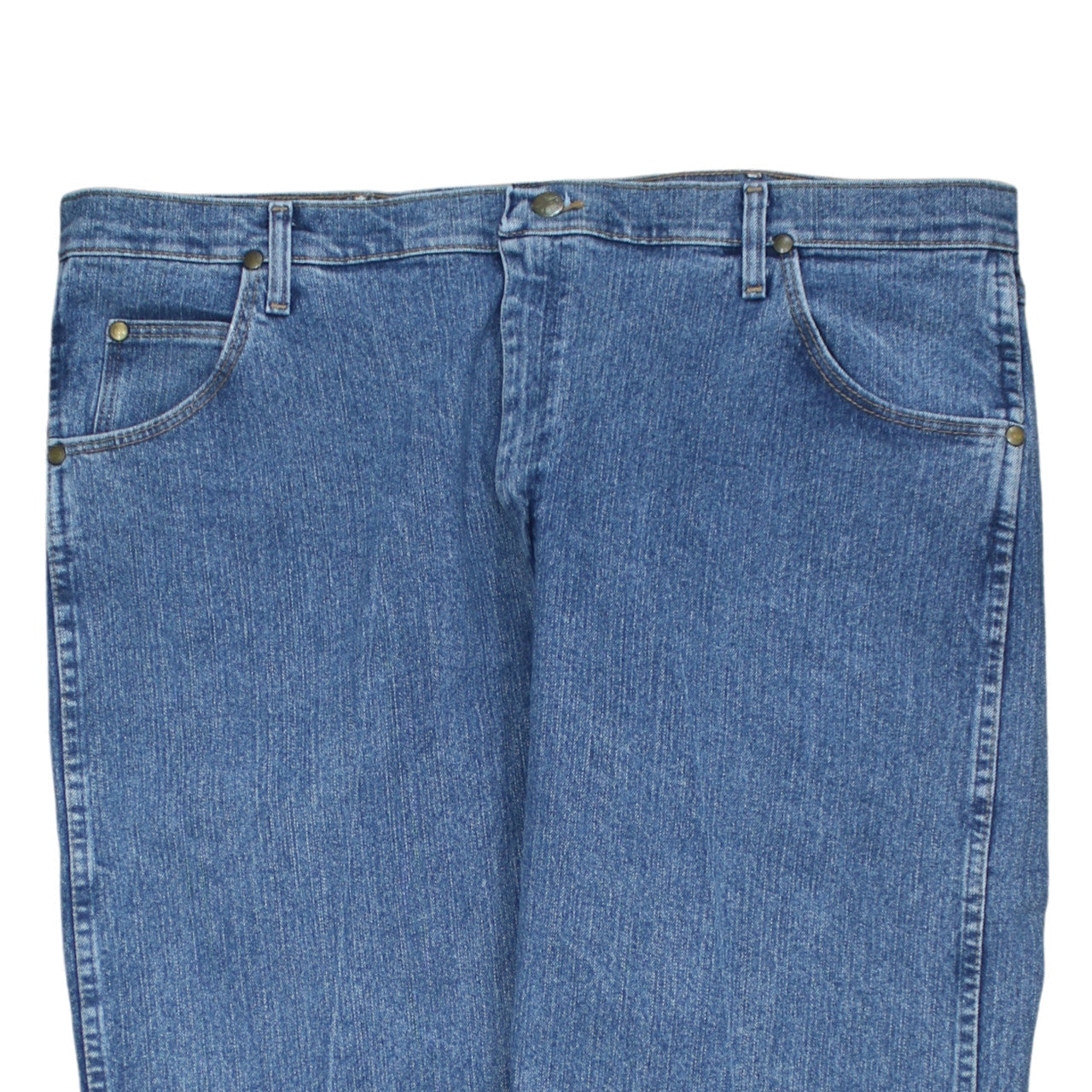 Wrangler Men's Blue 40x36 Regular Fit Straight Leg Jeans
