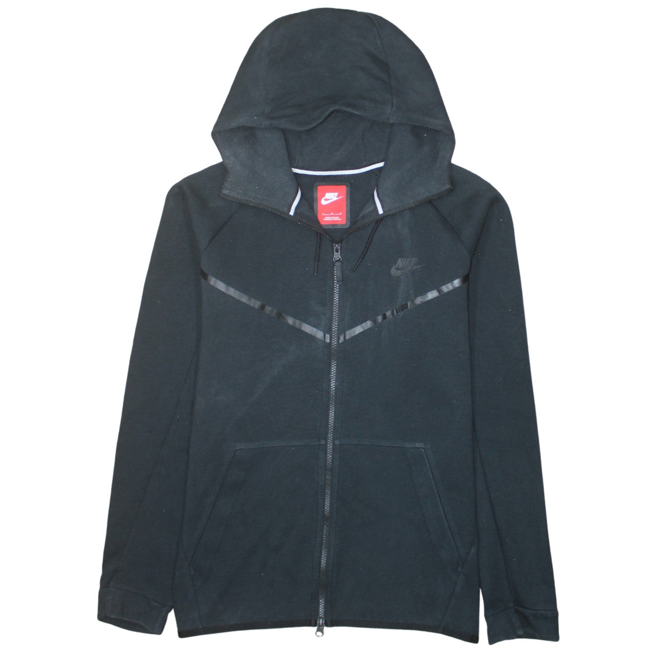Nike Men’s Black Full Zip Hoodie L Fleece Sportswear