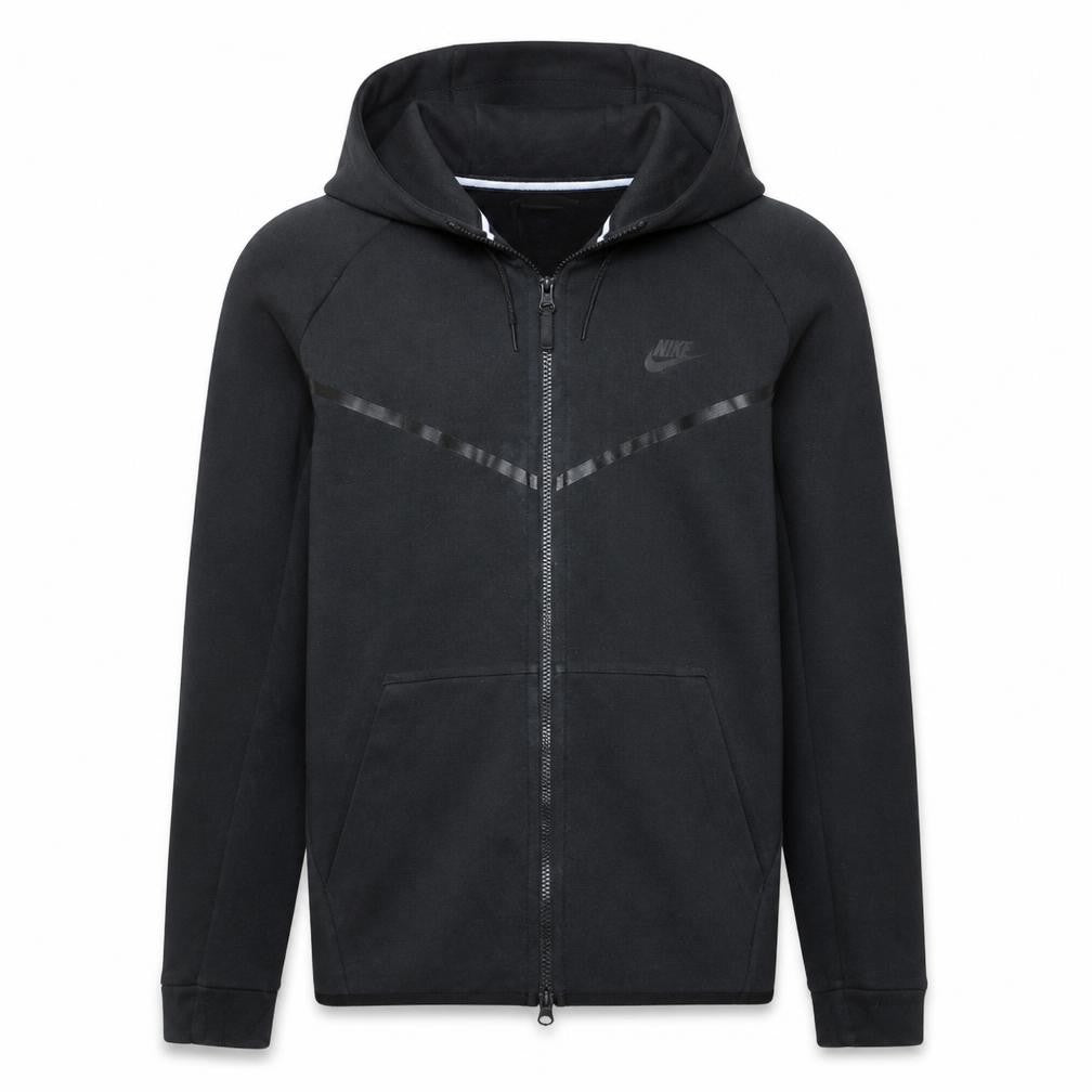 Nike Men’s Black Full Zip Hoodie L Fleece Sportswear