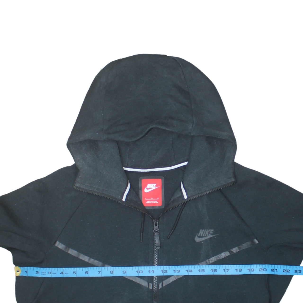 Nike Men’s Black Full Zip Hoodie L Fleece Sportswear