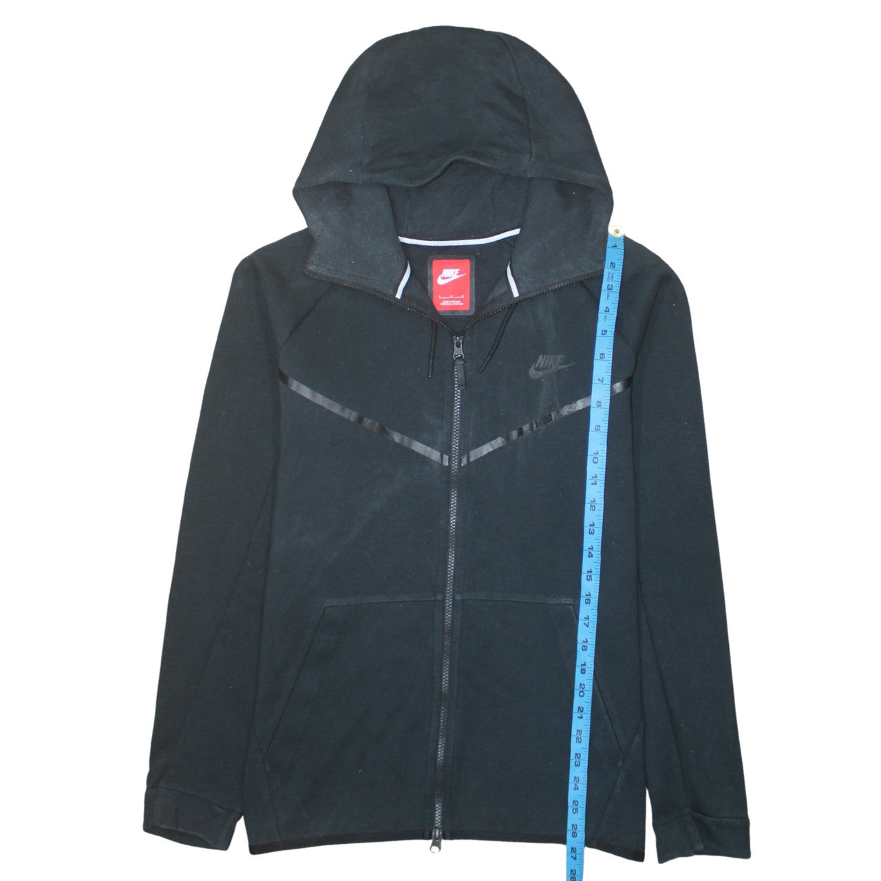 Nike Men’s Black Full Zip Hoodie L Fleece Sportswear