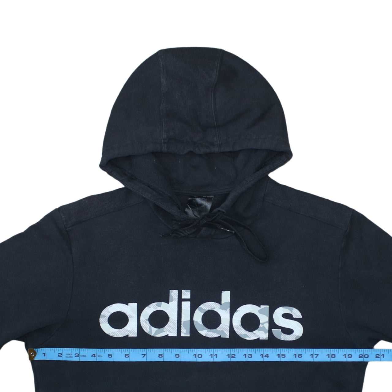 adidas Men's Black Pullover Hoodie S Regular Fit Graphic Sportswear