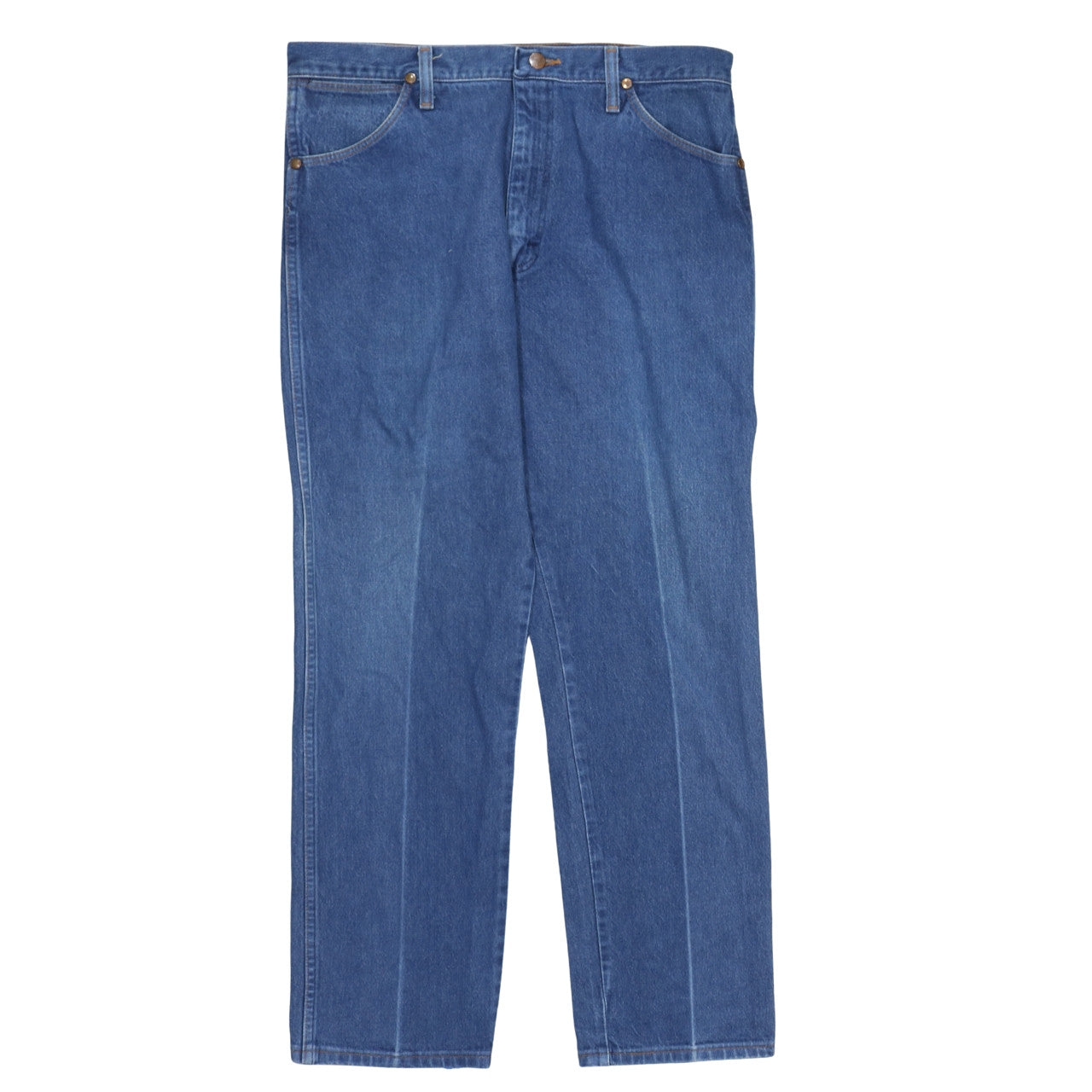 Wrangler Men’s Blue Straight Leg Denim Jeans 36x40 Regular Fit