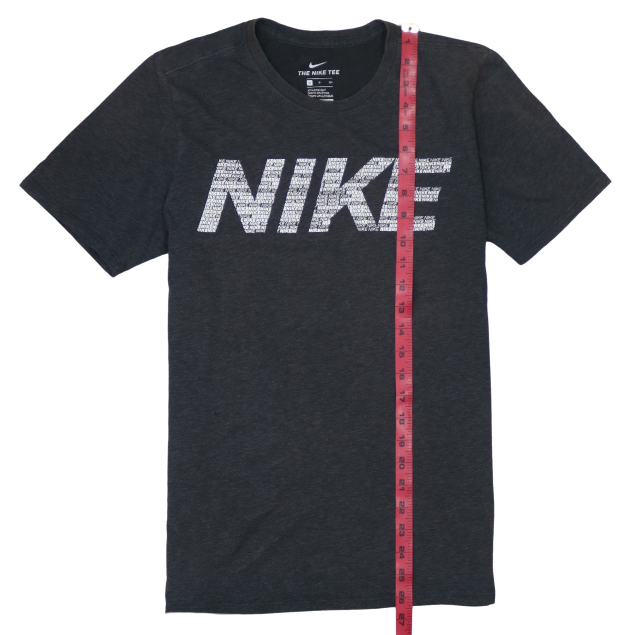 Nike Men Black Athletic Dri-FIT Logo Graphic T-Shirt Size S
