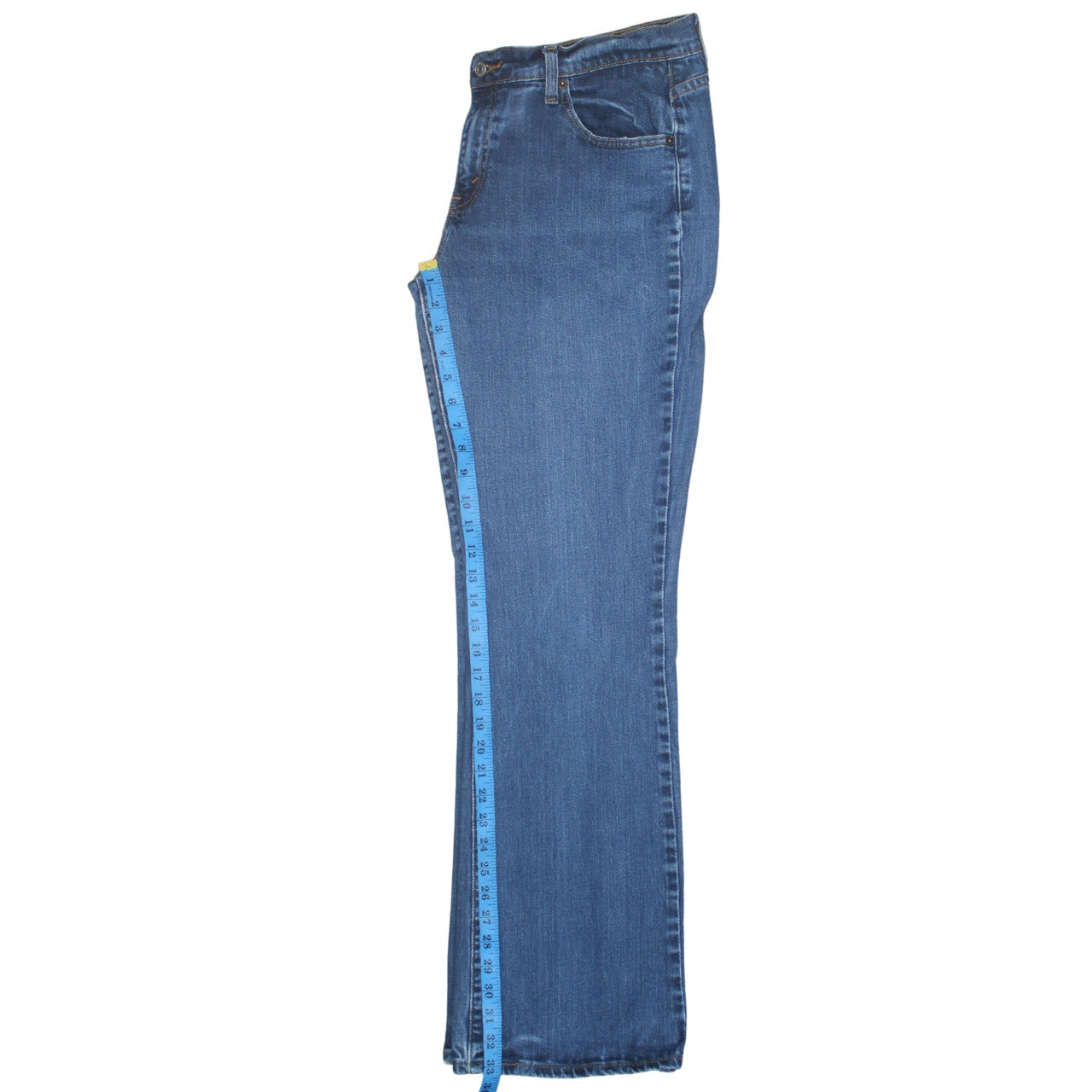 Levi's Women Blue 529 Bootcut Jeans Size 16 Long Denim Stretch