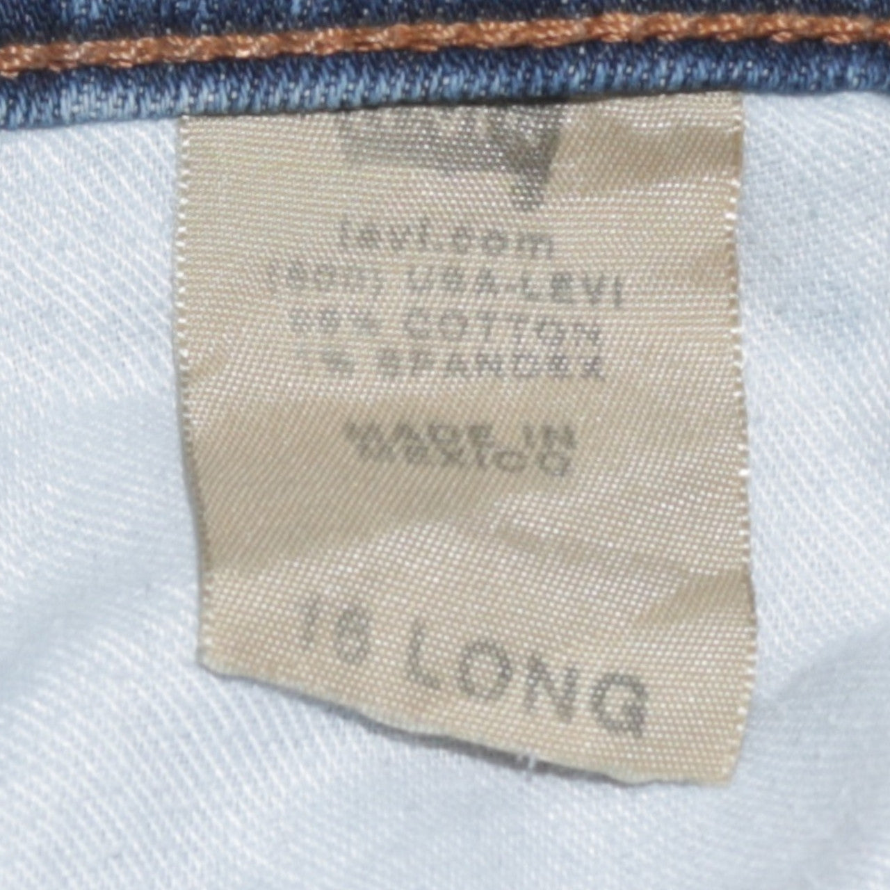 Levi's Women Blue 529 Bootcut Jeans Size 16 Long Denim Stretch