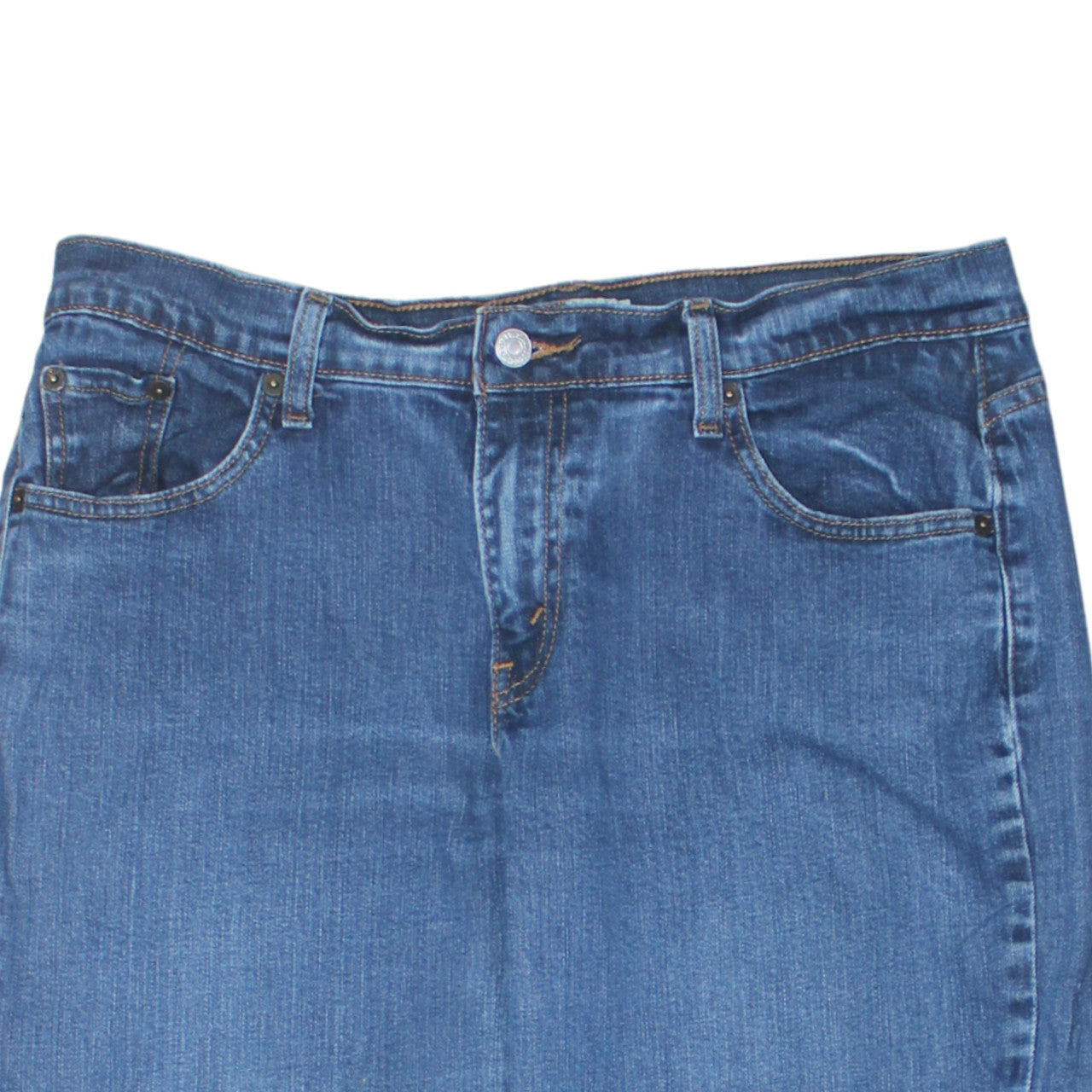 Levi's Women Blue 529 Bootcut Jeans Size 16 Long Denim Stretch