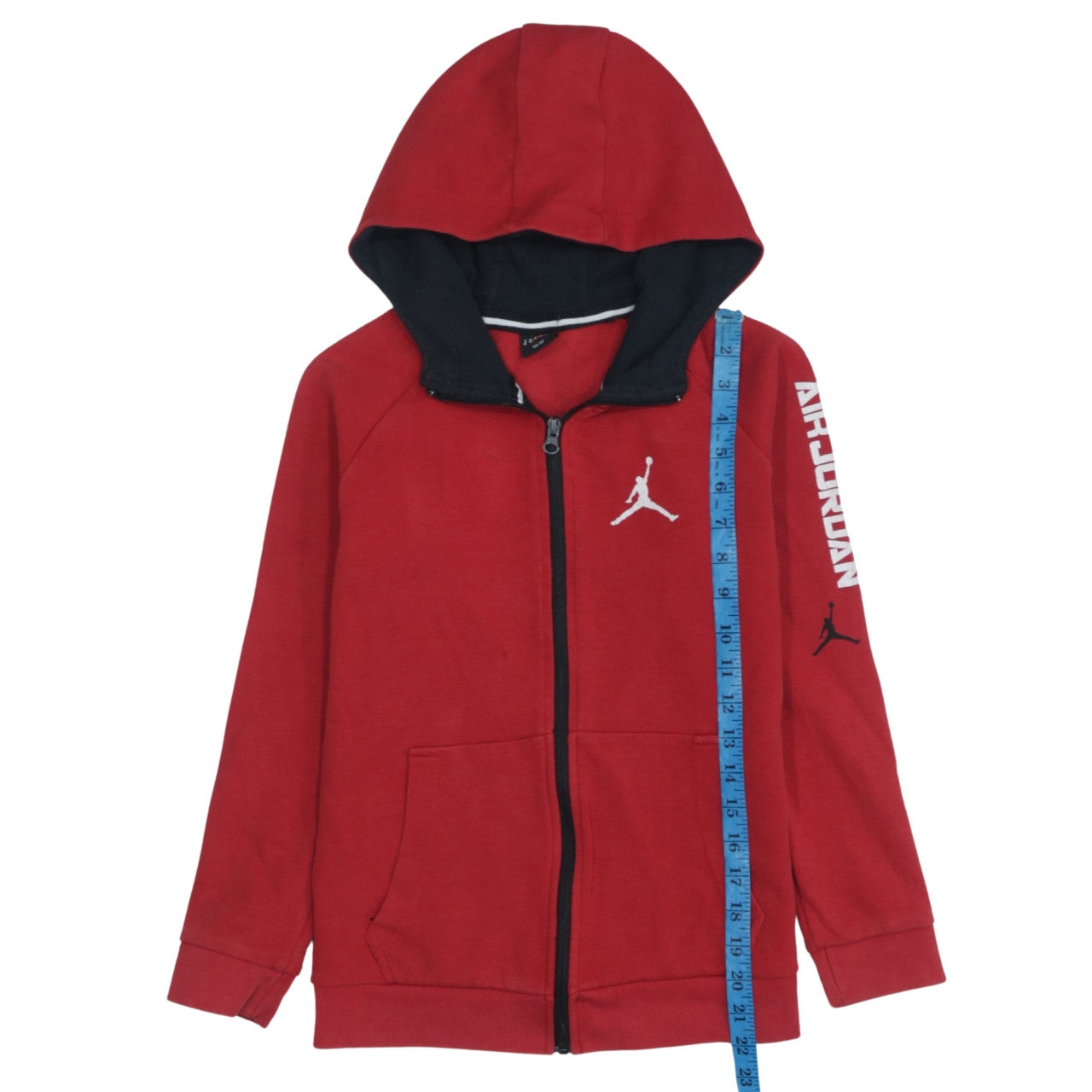 Nike Jordan Boys Red Full Zip Hoodie Size 146 Sportswear
