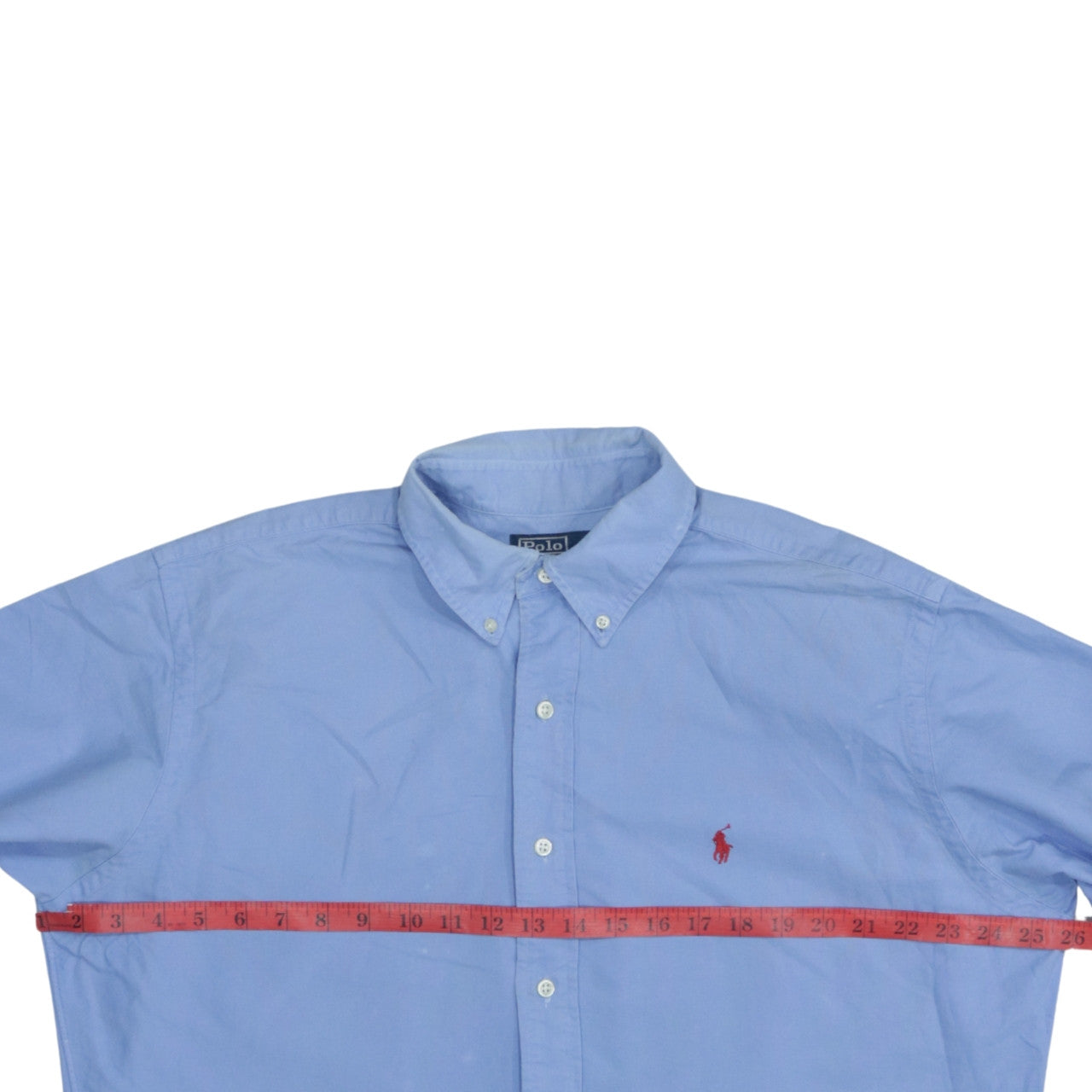 Ralph Lauren Men’s Blue Button-Down Long Sleeve Cotton Shirt Size L