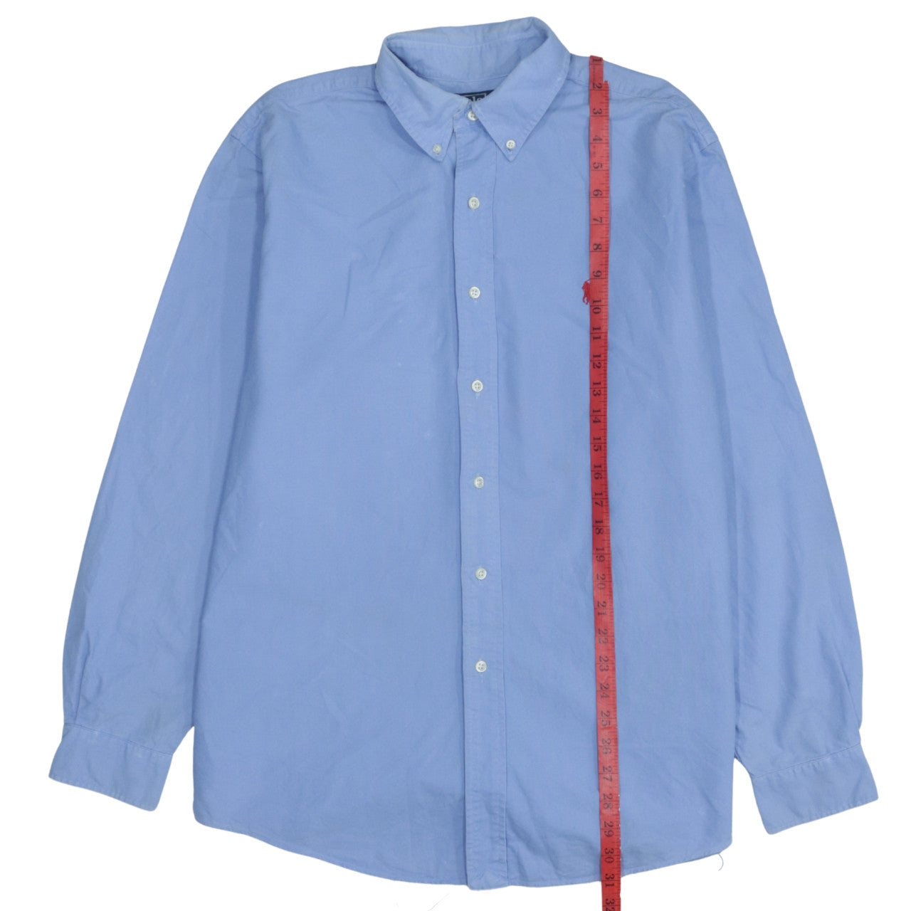 Ralph Lauren Men’s Blue Button-Down Long Sleeve Cotton Shirt Size L