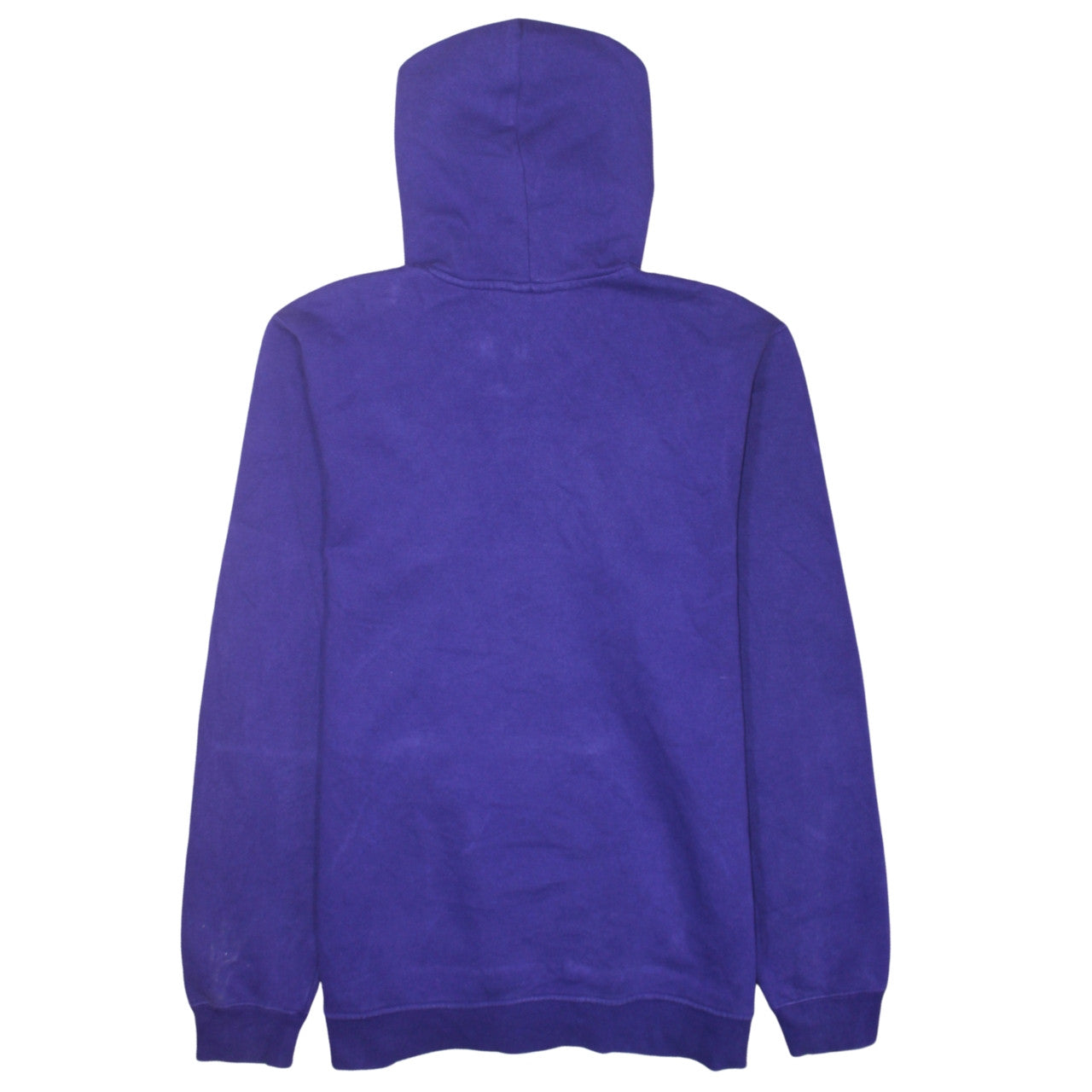 Adidas Mens Purple Pullover Hoodie L Logo Graphic Sweatshirt