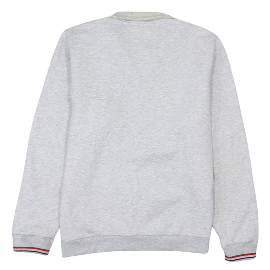 FILA Men's Grey XL 1/4 Zip Pullover Sweatshirt Classic Logo
