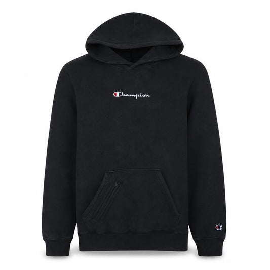 Champion Men's Black Small Pullover Hoodie Embroidered Logo